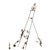 An exceptional and highly decorative French Art Nouveau easel of slender wrought-iron construction, featuring elaborate...