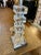 Stacked Lucite & Stainless Steel Lamp For Sale - Image 4 of 7