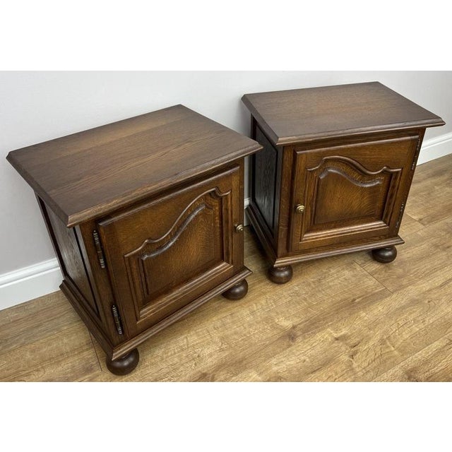 Vintage French Carved Nightstands, Set of 2 For Sale - Image 3 of 12