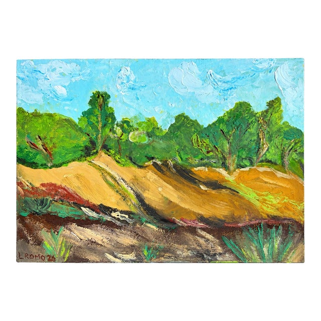 2026 Original Landscape Painting in Acrylic and Oil by L. Romo — 9 × 12 Inches For Sale