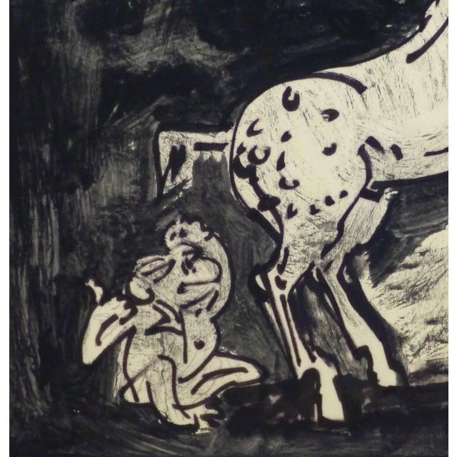 Traditional Kaupisch Von Reppert Irmgard, Ink Drawing - Startled in the Stall For Sale - Image 3 of 5