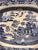 Large Blue and White Fine Earthenware Platter with Chinoiserie Decoration – 19th Century Large rectangular serving platter...