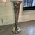 Vintage Reed & Barton silver plated trumpet case. Features a tall and narrow shape with a flared top. Signifant patina /...