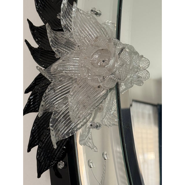 Venetian Murano Glass Wall Mirror Vintage For Sale - Image 11 of 12