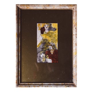 Hado Lyria, Climbing a Tower in Spring, 1970s, Mixed Media For Sale