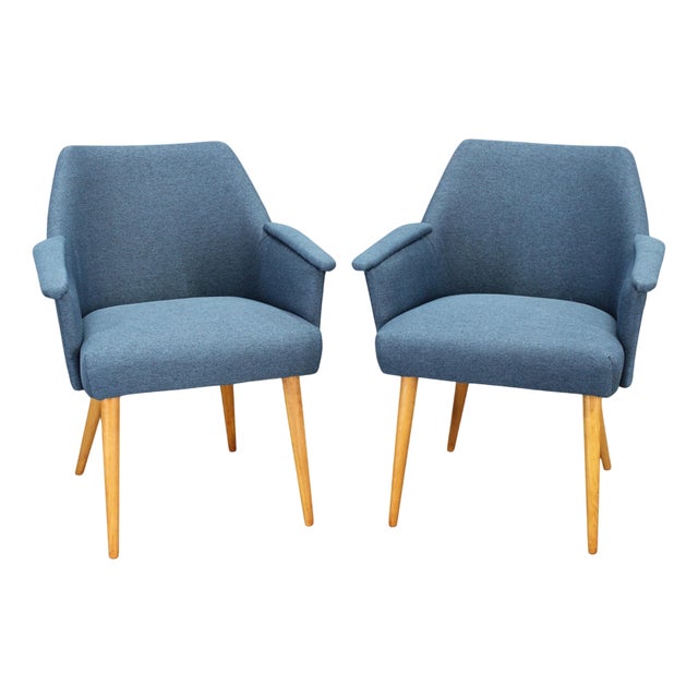 Mid-Century Armchairs, Czechoslovakia, 1960s, Set of 2 For Sale