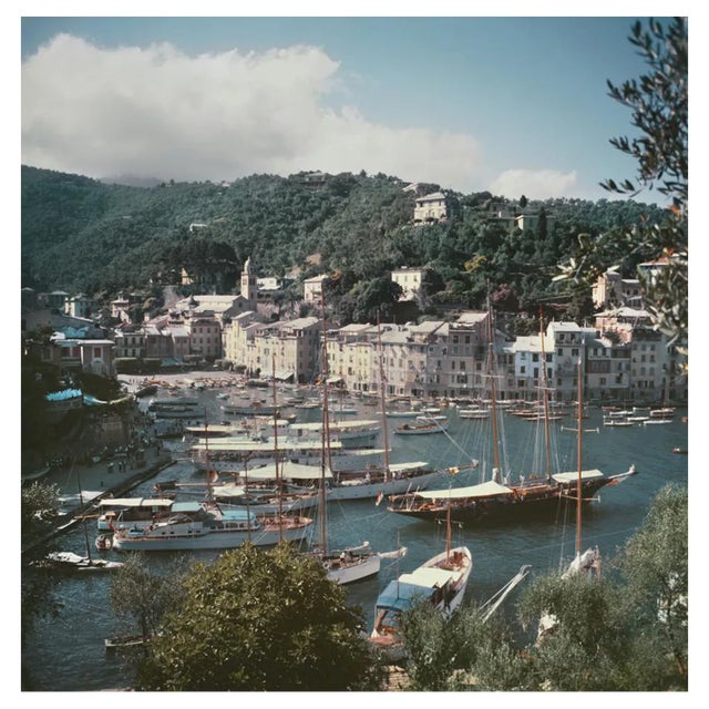Slim Aarons, Portofino, Estate Stamped Photographic Print, 1955 / 2020s For Sale