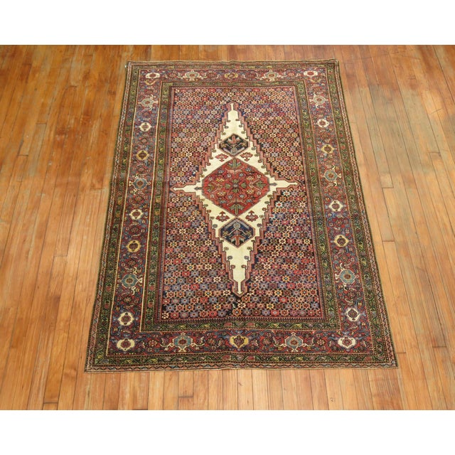 Antique Persian Fereghan Rug - 4'1" x 6'2" For Sale - Image 18 of 18