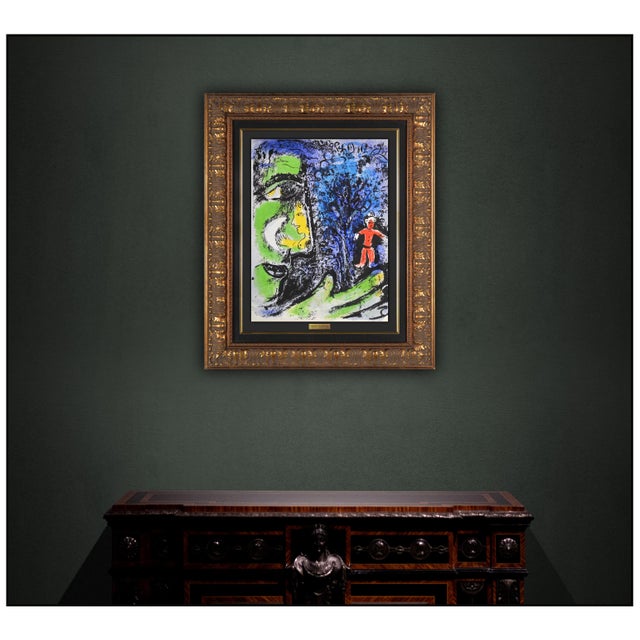 The artwork here, "Profile and Red Child", is a wonderful depiction of a face and a distant figure, rendered with...