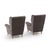 Set of Gray Velvet Armchairs, 1950s For Sale - Image 6 of 15