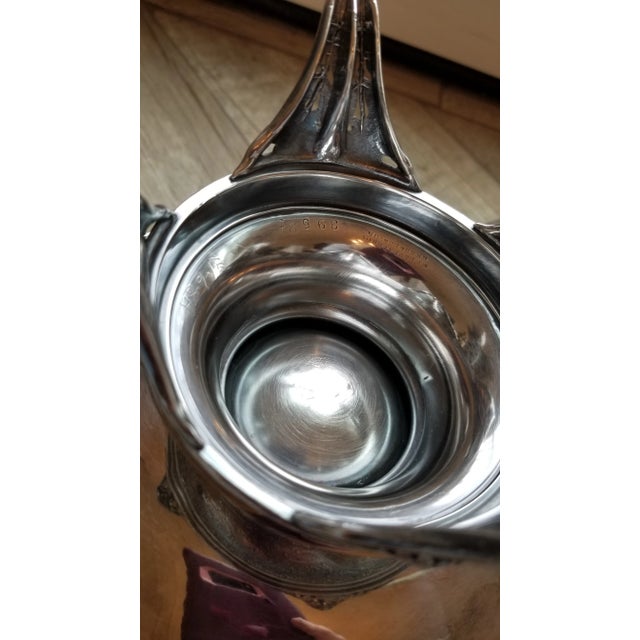 Antique Japanesque Silver Plated Basket For Sale - Image 9 of 11