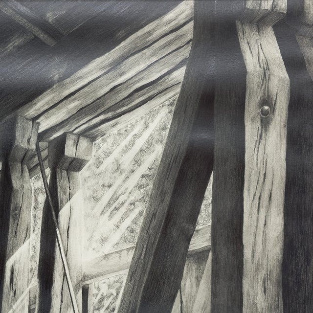 1990s Study of a Timber Frame - Tomoko Parry, C. 1990s For Sale - Image 5 of 10