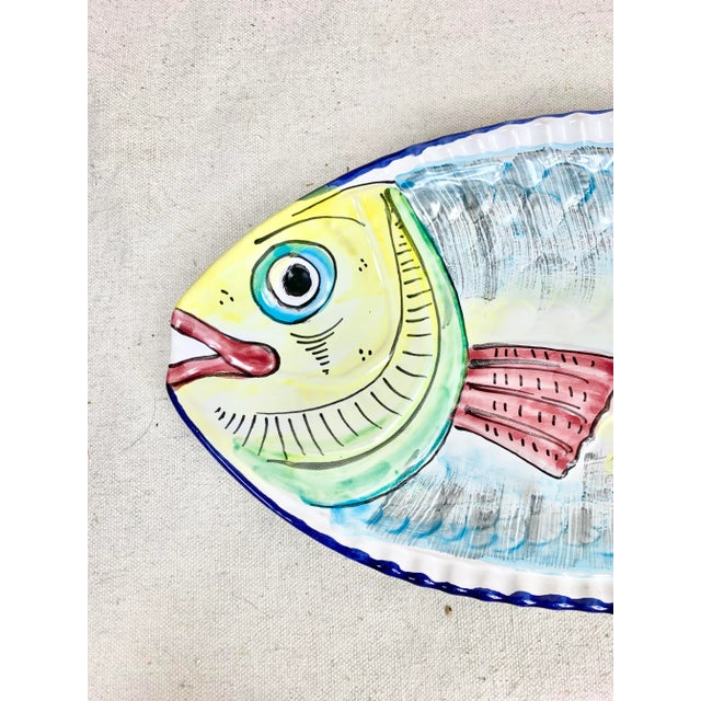 Italian Vintage Italian Fish Serving Platter For Sale - Image 3 of 8