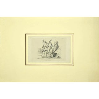 Liberty - Original Etching on Paper - 19th Century 19th Century For Sale
