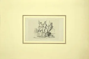 Liberty - Original Etching on Paper - 19th Century 19th Century