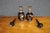 Early 20th Century Royal Purple Art Glass Decanters With Gold Horse Overlay - Pair For Sale - Image 12 of 14