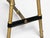 Jacques Adnet Attr., Desk and Folding Chair, Black Leather, Brass, France, 1950s For Sale - Image 18 of 18