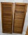 Boho Chic 1960s Pair of Brown Wood Shutterss For Sale - Image 3 of 8