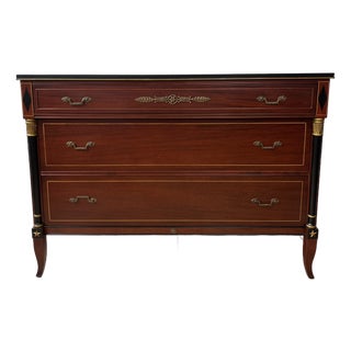 Regency RWay Dresser, Antique Wood, Elegant Design, Vintage Storage For Sale