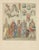 Medieval German Knights Plate 1200–1400, Antique Hand-Colored Print This striking antique costume plate presents an...