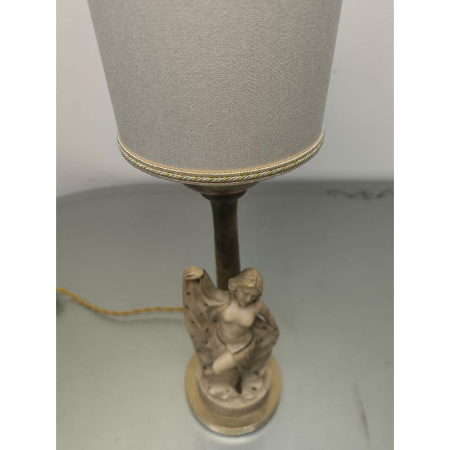 Textile Vintage Structure with Lampshade, 1940s For Sale - Image 7 of 18