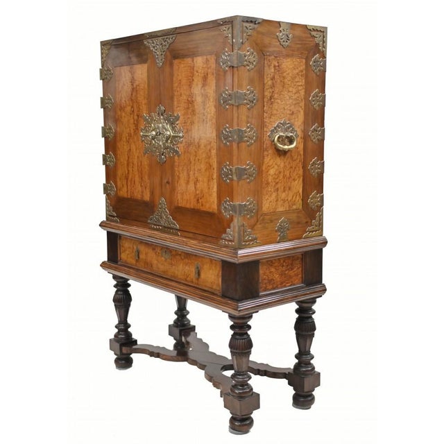 Portugese Collectors Cabinet on Stand, 1880 For Sale - Image 9 of 13