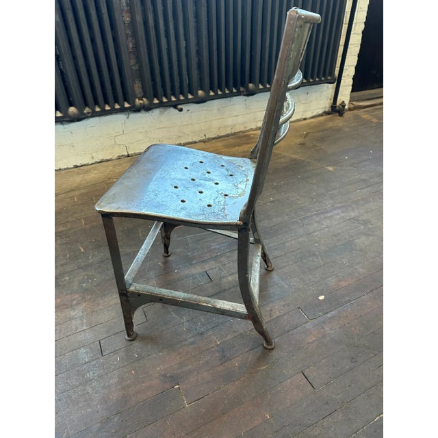 Vintage Mid-Century Toledo Steel Dining Chair For Sale - Image 10 of 11