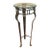 Neoclassical Stainless Steel & Brass Lion Head Pedestal Plant Stand With Glass Top For Sale