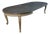 Vintage Dining Table with Three Leaves, 1950s For Sale