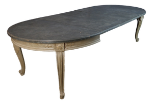 Vintage Dining Table with Three Leaves, 1950s