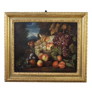 Italian Artist, Still Life with Fruit, 1670, Oil on Canvas, Framed For Sale