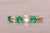 1990s The Huma: Emerald and Natural Diamond Band in Yellow Gold For Sale - Image 5 of 11