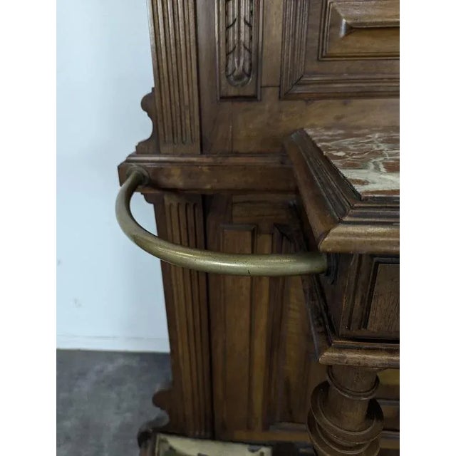 Walnut Cloakroom, Late 19th Century For Sale - Image 10 of 12