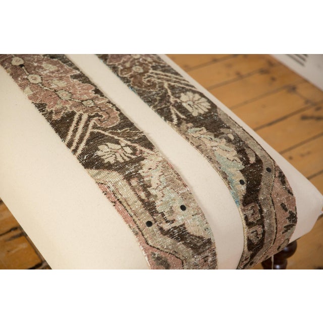 Handmade Canvas Changeable Rug Fragment Ottoman Coffee Table For Sale - Image 16 of 18