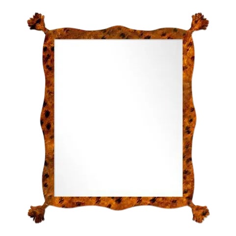 Fleur Home x Chairish Iko Iko Rectangle Mirror in Tortoise Print Finish, 39x51 For Sale