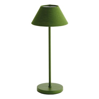 Alluna Cordless Led Lamp 14" - Dark Green For Sale
