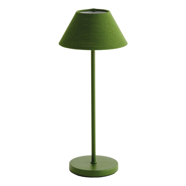 Alluna Cordless Led Lamp 14" - Dark Green For Sale