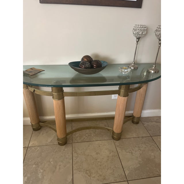 Art Nouveau Vintage Sofa Table For Sale - Image 3 of 4