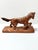 Mid 20th Century Vintage Hand Carved Wood Hunting Dog Sculpture on Base – Sporting Irish Setter Figurine | Lodge Decor Accent For Sale - Image 5 of 9