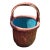 Late Qing Dynasty Hand Painted/Woven Chinese Fishers Basket For Sale