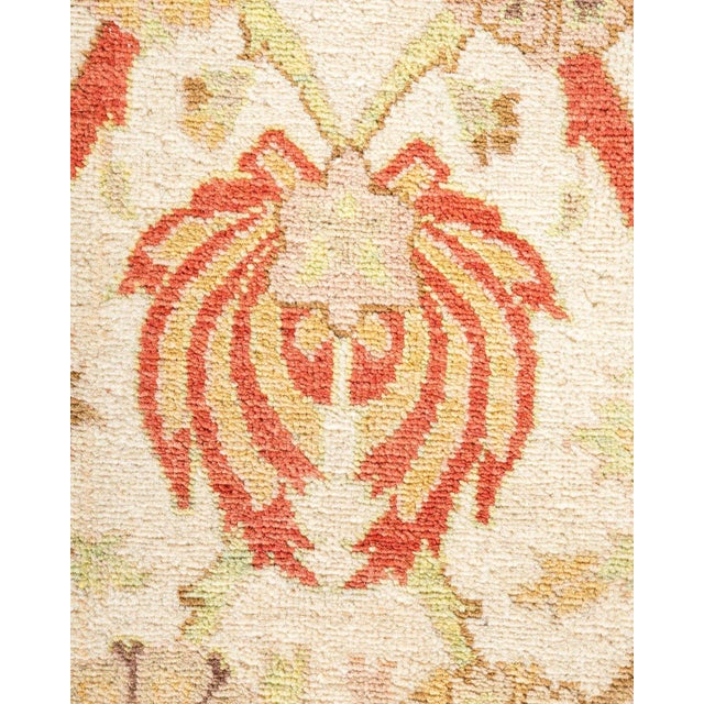 Contemporary Vintage Traditional Hand Knotted Wool Runner Rug, Ivory - 6'0" X 12'7" For Sale - Image 3 of 9