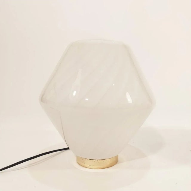 Italian Murano Glass Lamps in the style of F. Fabbian, 1970s, Set of 2 For Sale - Image 4 of 9