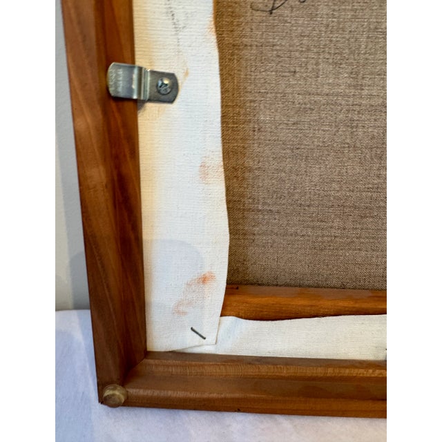 Textile Abstract Modern Framed Painting by Barbara Wagner For Sale - Image 7 of 7