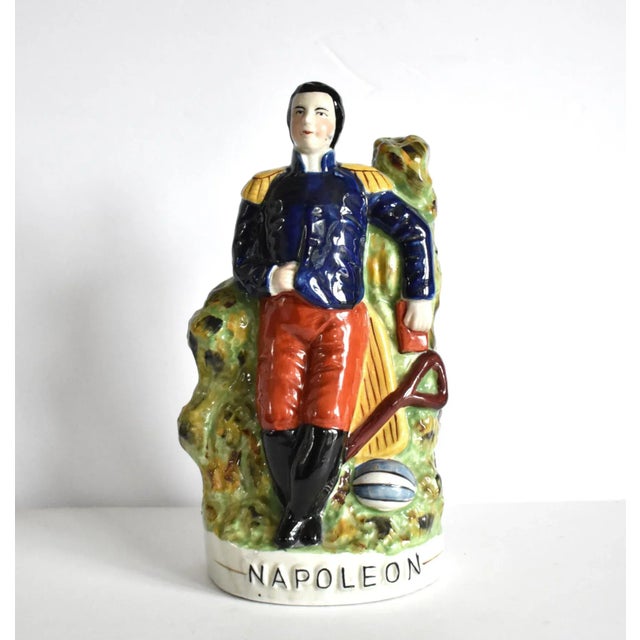 Blue Antique Staffordshire Napoleon Figurine For Sale - Image 8 of 9