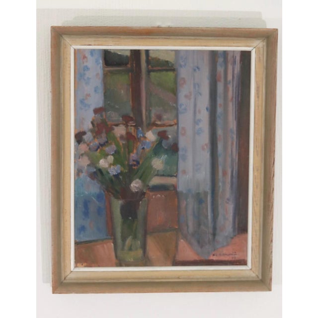 Karl Erik Billeström, Muted Scene, 1960s, Oil on Panel, Framed For Sale - Image 13 of 13
