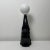 Vintage Black Ceramic Elephant and Balloon Table Lamp For Sale - Image 4 of 9