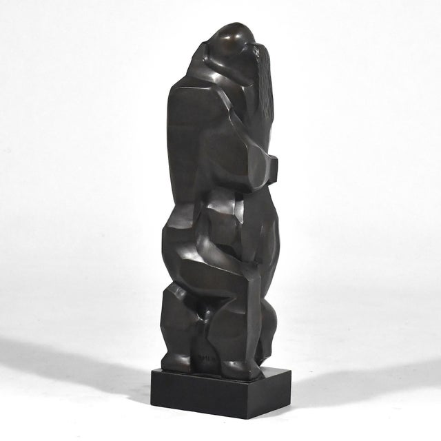 Metal Irving Amen "The Embrace" Bronze Sculpture For Sale - Image 7 of 10
