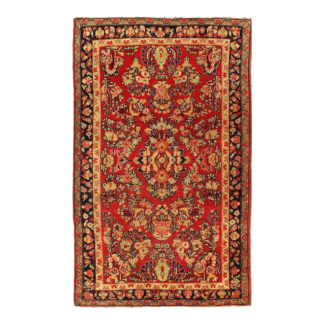 Pasargad DC Persian Hand Knotted Antique Sarouk Rug For Sale