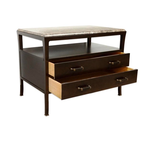 A handsome Bill Sofield Collection for Baker station chest with a versatile form, perfect for use as a side table,...