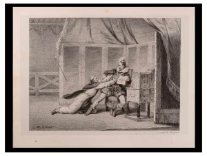 Horace Vernet, The Gentleman, Original Lithograph, Early 19th-Century